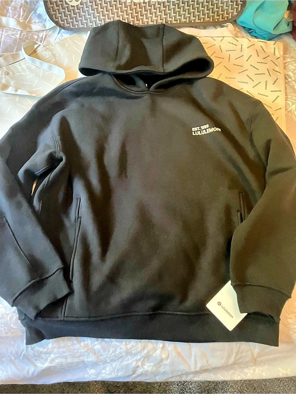 NWT Lululemon Heavyweight Fleece Oversized Hoodie, S, BLACK
